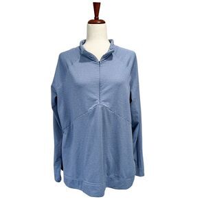 Eddie Bauer Pullover 2XL Tall‎ Women's Blue 1/4 Zip Hiking Outdoors Athletic